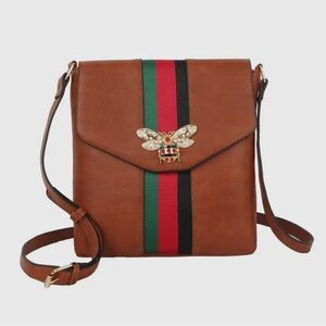 Luxury Bee Crossbody - Brown